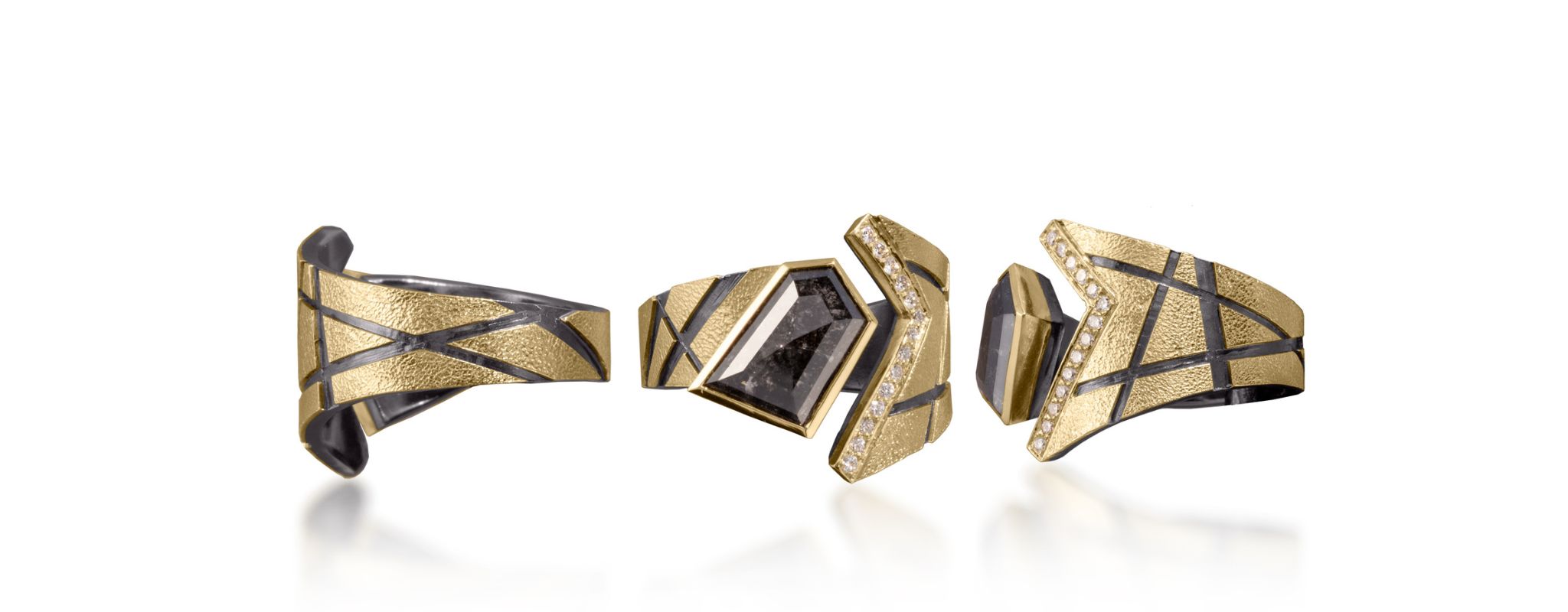 Stripe Ring - Newly Added from 3 views | Elizabeth Garvin FINE