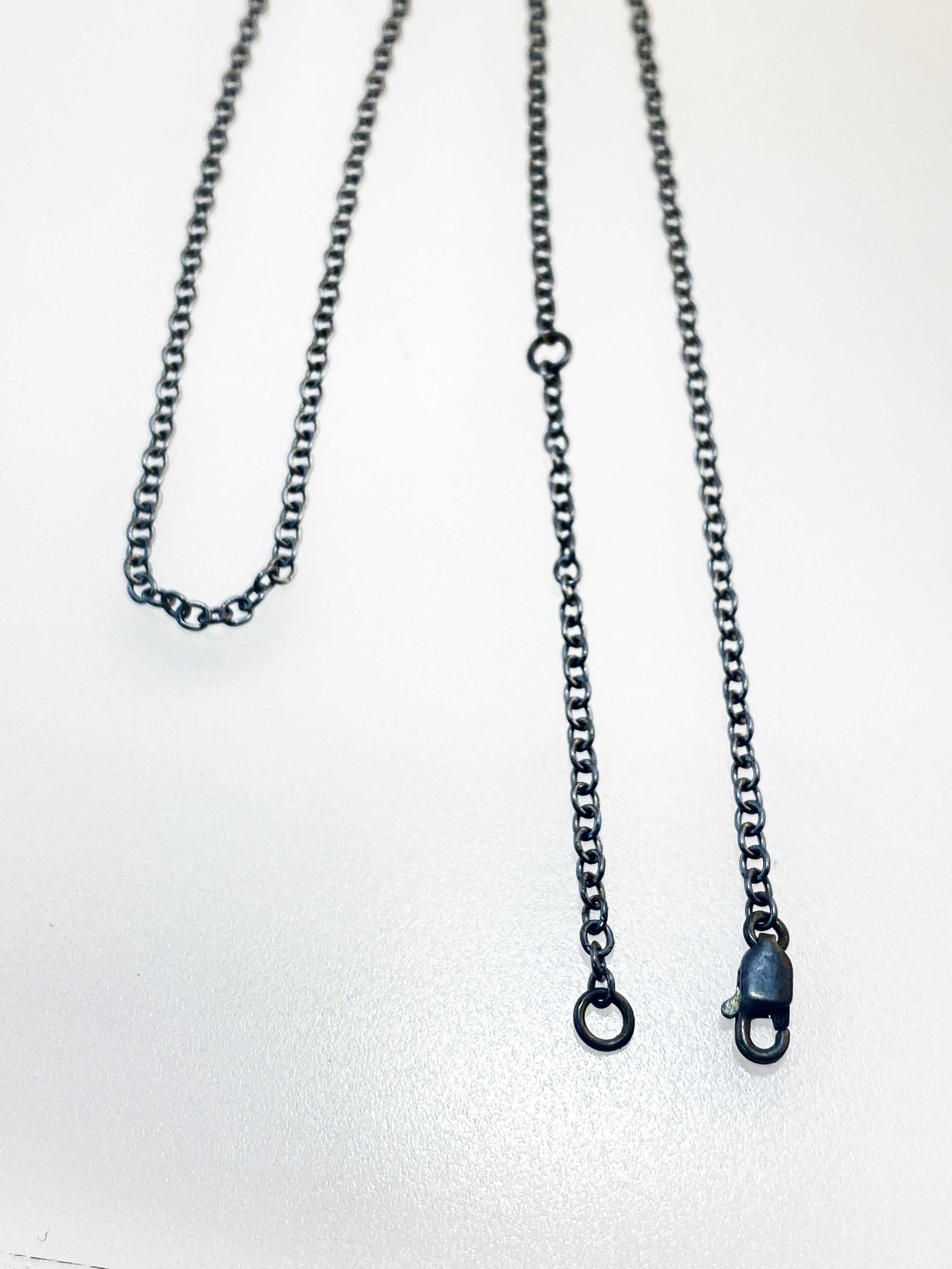 Oxidized Sterling Silver Chain